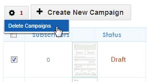 Delete campaigns