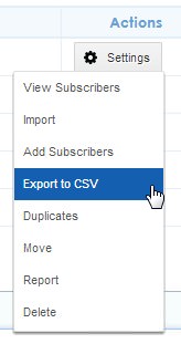 Export to CSV