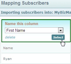 Mapping Subscribers first name